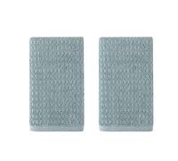 Tommy Bahama Eddie Bauer Hand Towel Set, Highly Absorbent Cotton Bathroom Decor, Low Linting & Fade Resistant (Northern Pacific Turquoise, 2 Piece)