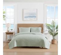 Tommy Bahama - Full/Queen Quilt Set, Luxurious Bedding with Matching Shams, Coastal Inspired Room Essentials (Bahama Diamond Isle Green, Full/Queen)