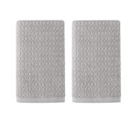 Tommy Bahama- Hand Towel Set, Highly Absorbent Cotton Bathroom Decor, Low Linting & Fade Resistant (Northern Pacific Grey, 2 Piece)