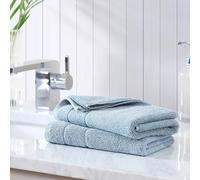 Tommy Bahama- Hand Towels, Absorbent & Fade Resistant Cotton Towel Set, Fashionable Bathroom Decor (Island Retreat Turquoise, 2 Piece)