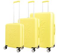 Tommy Bahama Hardside Spinner Luggage | Island-Ready TSA Airline Approved Suitcase | Lightweight, Expandable, Lemon, 3-Piece Set, Central Hardside Expandable Luggage with Spinner Wheels