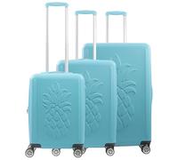 Tommy Bahama Hardside Spinner Luggage | Island-Ready TSA Airline Approved Suitcase | Lightweight, Expandable, Blue, 3-Piece Set, Central Hardside Expandable Luggage with Spinner Wheels