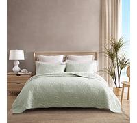 Tommy Bahama Home Costa Sera Collection Soft and Breathable, Quilt Bedpsread Coverlet Seasons, Pre-Washed for Added Softness, Twin, Green