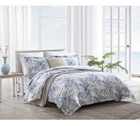 Tommy Bahama - King Duvet Cover Set, Cotton Bedding with Matching Shams & Button Closure, All Season Home Decor (Bakers Bluff Blue, King)
