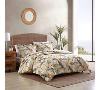 Tommy Bahama - King Duvet Cover Set Cotton Bedding with Matching Shams & Button Closure Super Soft Bedding Set (Birds of Paradise Beige King)