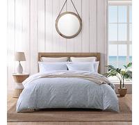 Tommy Bahama- King Duvet Cover Set, Reversible Cotton Bedding Set with Matching Shams, Coastal Home Décor (Koya Bay Blue, King)