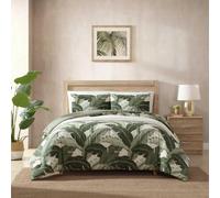Tommy Bahama - King Duvet Cover Set Super Soft Cotton Bedding Set with Matching Shams Oeko-Tex Certified (Vintage Palms Green King)