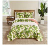 Tommy Bahama - King Quilt Set Reversible Cotton Bedding with Matching Shams Coastal Home Decor for All Seasons (Aregada Dock Ecru Beige King)
