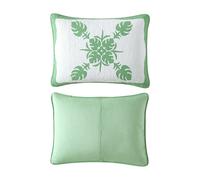 Tommy Bahama - King Sham Cotton Bedding with Envelope Closure Breathable Bedding Set (Molokai Green 21x37)