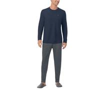 Tommy Bahama Men’s 2-piece Relaxed Fit Logo Embroidered Lounge Set, Blue, X-Large
