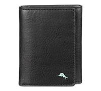 Tommy Bahama Men's Compact Trifold Leather Wallet, Black, One Size, Compact Trifold Genuine Leather Wallet