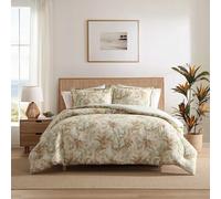 Tommy Bahama Naturally Soft Cotton Weave w/Matching Pillowcases, Medium Weight, 3 Piece Bed Sets, Palm Paradise Green, Queen