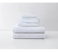 Tommy Bahama | Northern Pacific Collection | 6 Piece Towel Set- Decorative Luxury Hotel & Spa Quality Bathroom Linens, Absorbent & Fade Resistant, 6 Piece, White