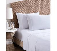 Tommy Bahama | Organic Collection | Sheet Set - 100% Cotton, GOTS Certified Organic, Ultra Soft & Breathable, Softens with Each Wash, King, White