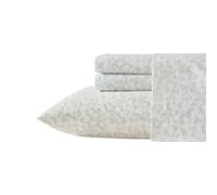 Tommy Bahama - Queen Bed Sheets Crisp & Cool Cotton Percale Bedding with Matching Pillowcases Lightweight Bed Set Oeko-Tex Certified (Palm Day Gre