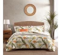 Tommy Bahama - Queen Comforter Set Reversible Cotton Bedding with Matching Shams & Bonus Throw Pillows Super Soft Bedding Set (Birds of Paradise Of
