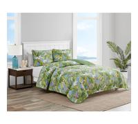 Tommy Bahama - Queen Quilt Set Reversible Cotton Bedding with Matching Shams Coastal Bedding Set for All Seasons (Aregada Dock Sky Queen)