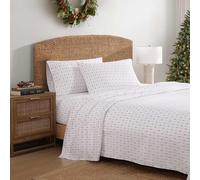 Tommy Bahama - Queen Sheet Set with Fitted Sheet & Pillowcases, Cotton | 100% Cotton Percale, Deep Pocket Fitted Sheet, Queen Size, Flat Sheet & Pillowcases Included