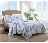 Tommy Bahama Quilt-Set, 100% Cotton, Blue, Queen