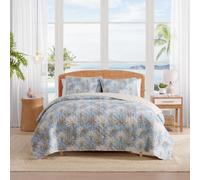 Tommy Bahama - Reversible Queen Cotton Sateen Comforter Set with Shams