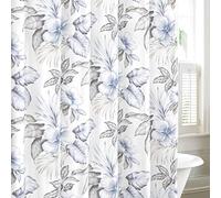 Tommy Bahama Shower Curtain, Cotton, Grey, 72 Inches x 72 Inches