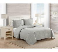 Tommy Bahama Soft Bedding with Matching Shams, Cozy Bedspread, Home Decor for All Seasons, Pelican Gray, Full/Queen