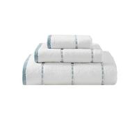 Tommy Bahama, Soft Cotton Bathroom Decor, Highly Absorbent & Medium Weight Bath Towels Set, 3 Piece, Ridley Solid Blue