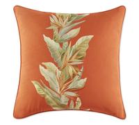 Tommy Bahama Throw Pillow Soft Cotton Bedding Stylish Tropical Home Decor 20 in x 20 in Birds of Paradise Orange
