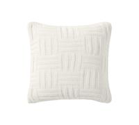Tommy Bahama Throw Pillow Soft Cotton with Zipper Closure Tropical Design Ideal for Bed or Couch 20"""" x 20"""" Chain Basket White