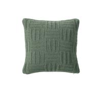 Tommy Bahama Throw Pillow Soft Cotton with Zipper Closure Tropical Design Ideal for Bed or Couch 20"""" x 20"""" Chain Basket Green