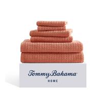Tommy Bahama- Towel Set Highly Absorbent & Soft Stylish Bathroom Decor Oeko-Tex Certified (Northern Pacific Orange 6 Piece)