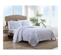 Tommy Bahama - Twin Quilt Set Reversible Cotton Bedding with Matching Sham Lightweight Super Soft Bedding Set (Makena Blue Twin)