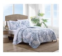 Tommy Bahama - Twin Quilt Set Reversible Cotton Bedding with Matching Sham Super Soft Bedding Set (Kayo Blue Twin)