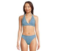 Tommy Bahama Women's Palm Modern Mosaic Halter Top Bikini, Beach Glass Blue, S