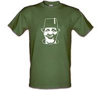 Tommy Cooper Comedy Legend Magician Che Guevara Style Heavy Cotton T-Shirt Military Green