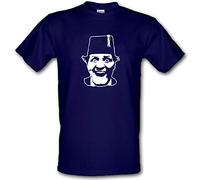 Tommy Cooper Comedy Legend Magician Che Guevara Style Heavy Cotton T-Shirt Navy Blue