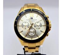 TOMMY HILFIGER 1791121 LUKE WHITE & GOLD STAINLESS STEEL MEN'S WATCH