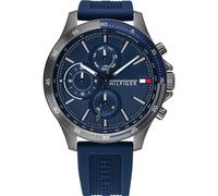 BRAND NEW GENUINE TOMMY HILFIGER 1791721 NAVY BLUE SILVER BANK WATCH