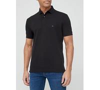 Tommy Hilfiger Men’s Short Sleeve 1985 Regular Fit Polo Shirt, Black (Black), XS