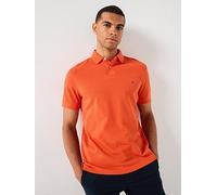 Tommy Hilfiger 1985 Regular Fit Polo Shirt, Orange, Size S, Men Orange