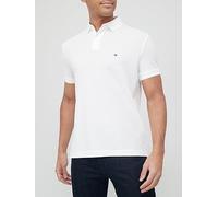 Tommy Hilfiger Men’s Short Sleeve 1985 Regular Fit Polo Shirt, White (White), XS