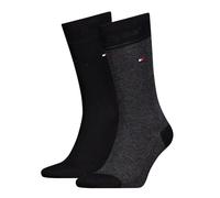 Tommy Hilfiger 2-Pack Birdeye Pattern Socks, Black 5.5-8 Black