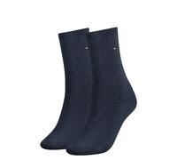 Tommy Hilfiger 2 Pack Casual Cotton Rich Ankle High Socks Denim