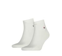 Tommy Hilfiger 2 Pack Cotton Rich Quarter Socks White
