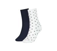 Tommy Hilfiger 2-Pack Dots Pattern Men's Socks, Navy/White 2.5-5 Multicoloured