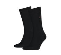 Tommy Hilfiger 2 Pack Embroidered Logo Cotton Rich Socks Black