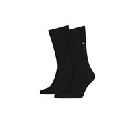 Tommy Hilfiger 2 Pack Mens Classic Socks - Black Fabric - Size UK 6-8