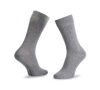 Tommy Hilfiger 2 Pack Mens Crew Classic Socks Grey - UK 6.5-8