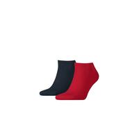 Tommy Hilfiger 2 Pack Mens Sneaker Socks - Multicolour Fabric - Size UK 9-11