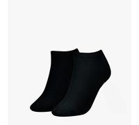Tommy Hilfiger Women's Sneaker 2P Ankle Socks, Black, Size 35